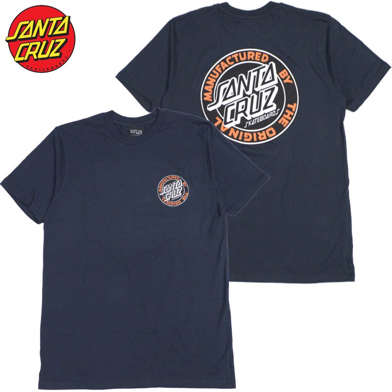 サンタクルーズ SANTA CRUZ MFG DOT TEE(NAVY)サンタクルーズＴシャツ SANTA CRUZ Tシャツ サンタクルーズ半袖 -  大阪心斎橋アメ村WARP WEB SHOP!!!!!!!