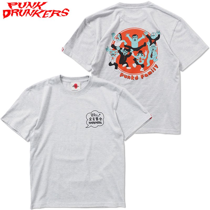 パンクドランカーズ Punk Drunkers 全員集合tee Ash パンクドランカーズtシャツ Punk Drunkerstシャツ パンクドランカーズ半袖 大阪心斎橋アメ村warp Web Shop