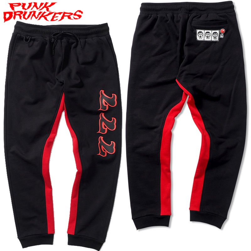 パンクドランカーズ PUNK DRUNKERS スロットパンツ(BLACK)パンク