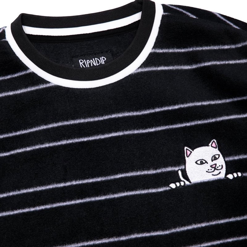 リップンディップ RIPNDIP PEEKING NERMAL POLAR FLEECE CREW NECK