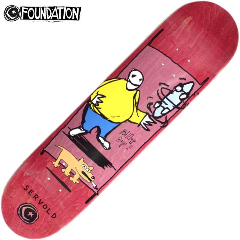 【ラスト1点】ファンデーション FOUNDATION SERVOLD ALLY OOP BOARD DECK/ファンデーションデッキ  FOUNDATIONスケートボード スケボー - 大阪心斎橋アメ村WARP WEB SHOP!!!!!!!