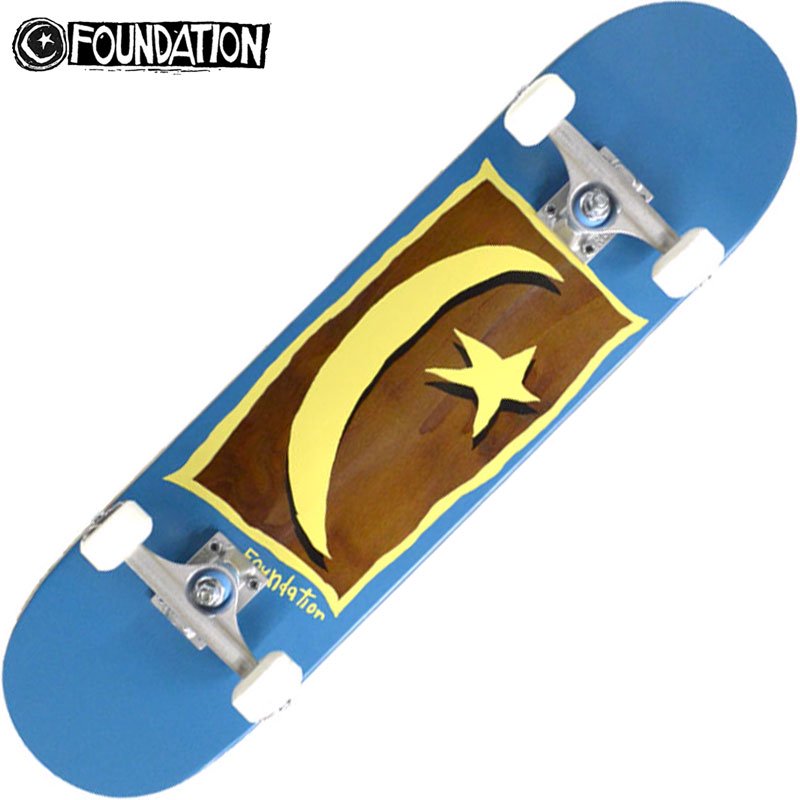 【ラスト1点】ファンデーション FOUNDATION STAR & MOON V2 COMPLETE(BLUE)FOUNDATIONコンプリート  ファンデーションスケートボード セット スケボー - 大阪心斎橋アメ村WARP WEB SHOP!!!!!!!