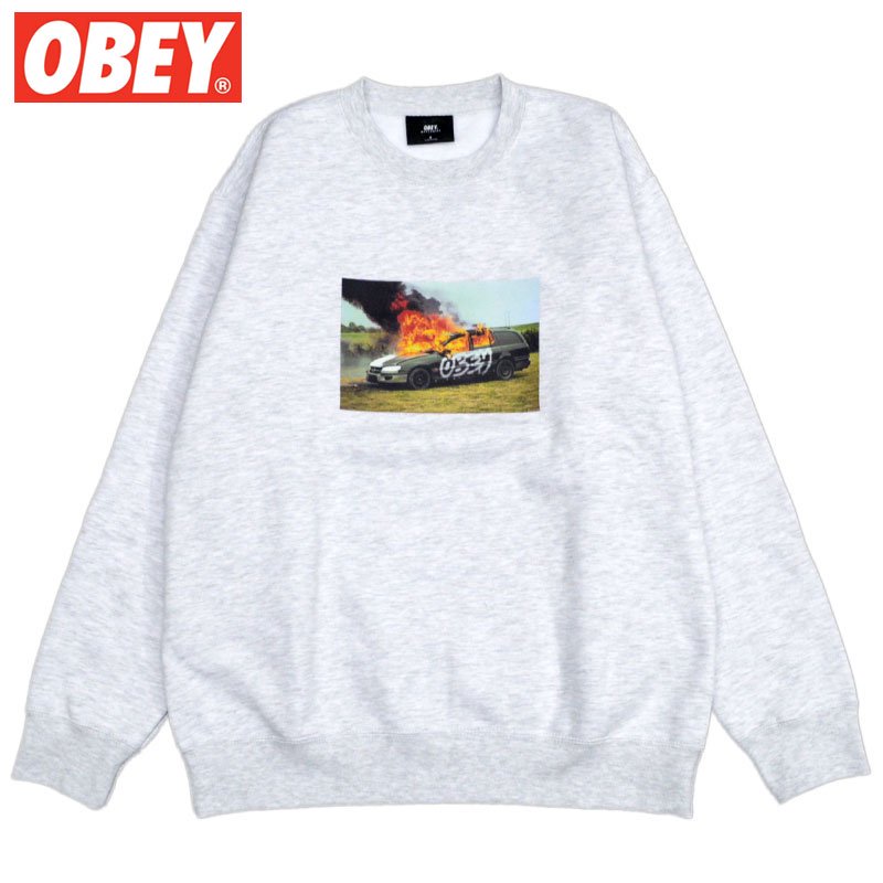 スプリングフェア 激レア obey 90s crewneck スウェット スケート