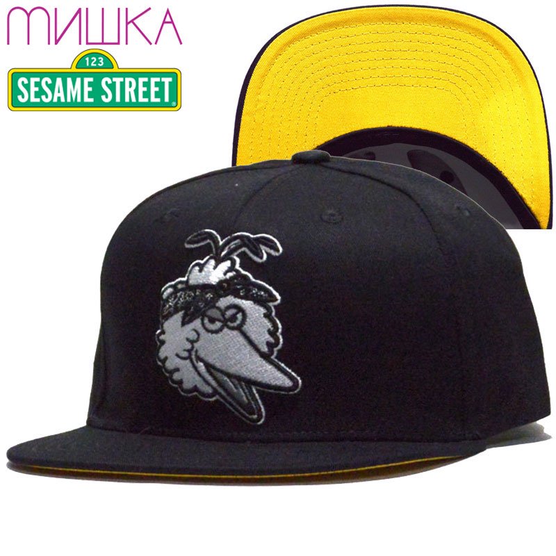 US】ミシカ MISHKA x SESAME STREET BIG BIRD SNAPBACK(BLACK)MISHKA