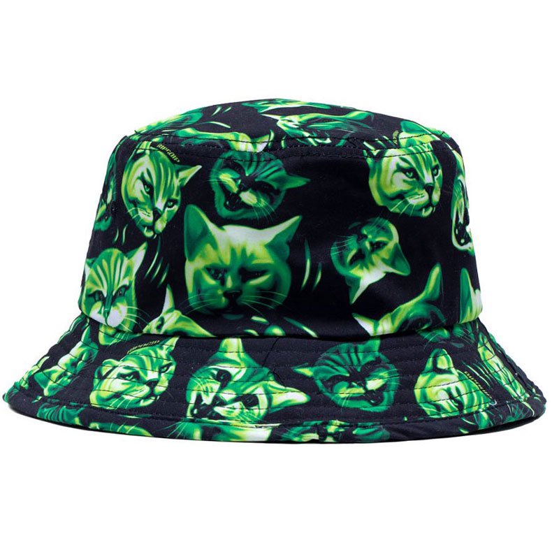 リップンディップ RIPNDIP NEON NERM BUCKET HAT(BLACK)リップン