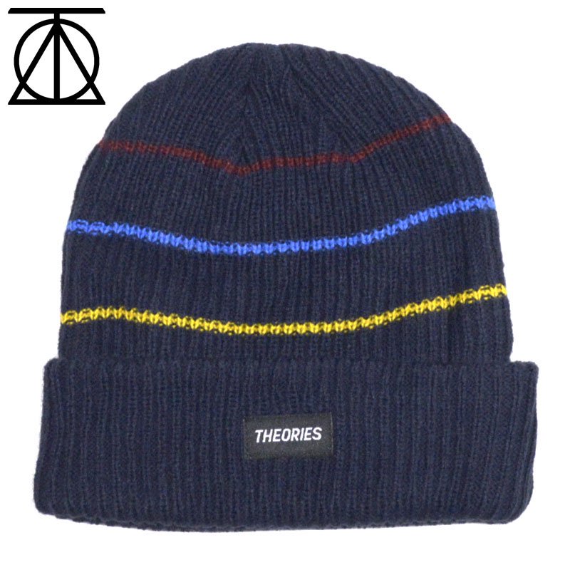 セオリーズ THEORIES THIN STRIPE BEANIE(MULTI)セオリーズニット帽