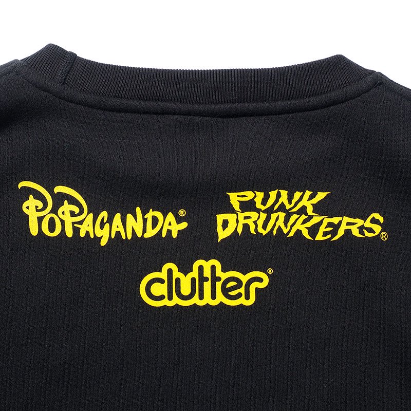パンクドランカーズ PUNK DRUNKERS PDSxRonEnglish MCトレーナー(BLACK 