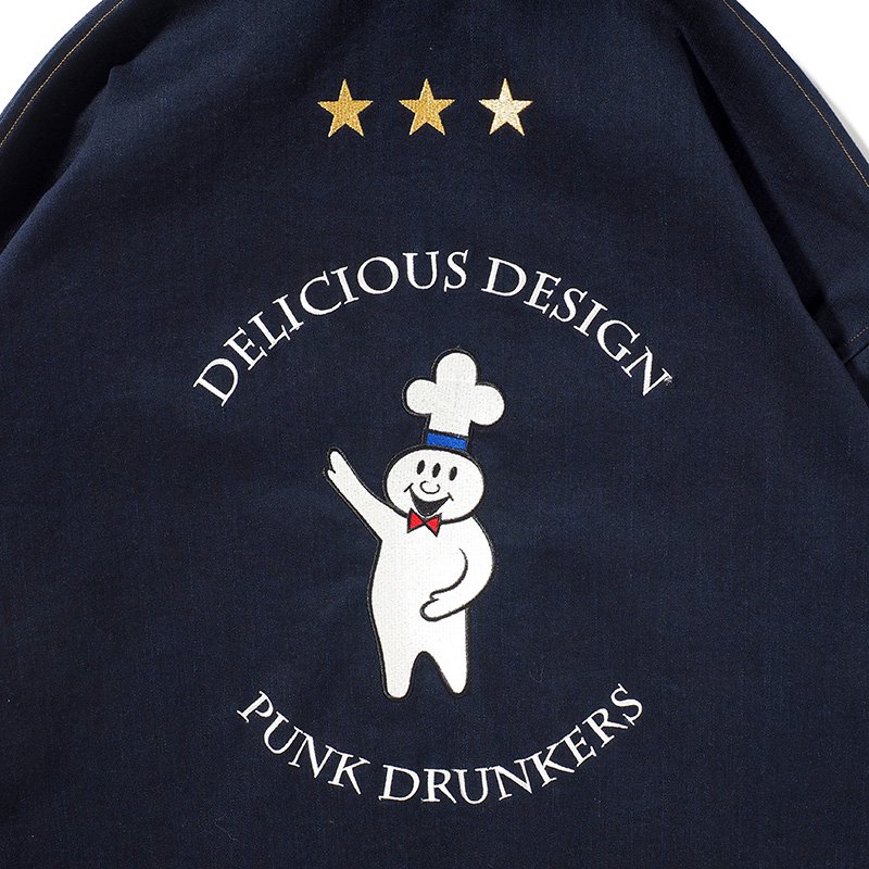 送料無料 パンクドランカーズ PUNK DRUNKERS 三つ星シェフJKT(INDIGO