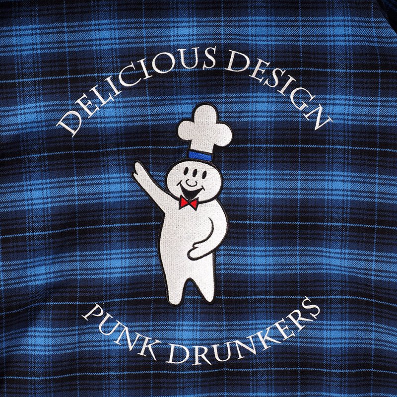 送料無料 パンクドランカーズ PUNK DRUNKERS 三つ星シェフJKT(BLUE