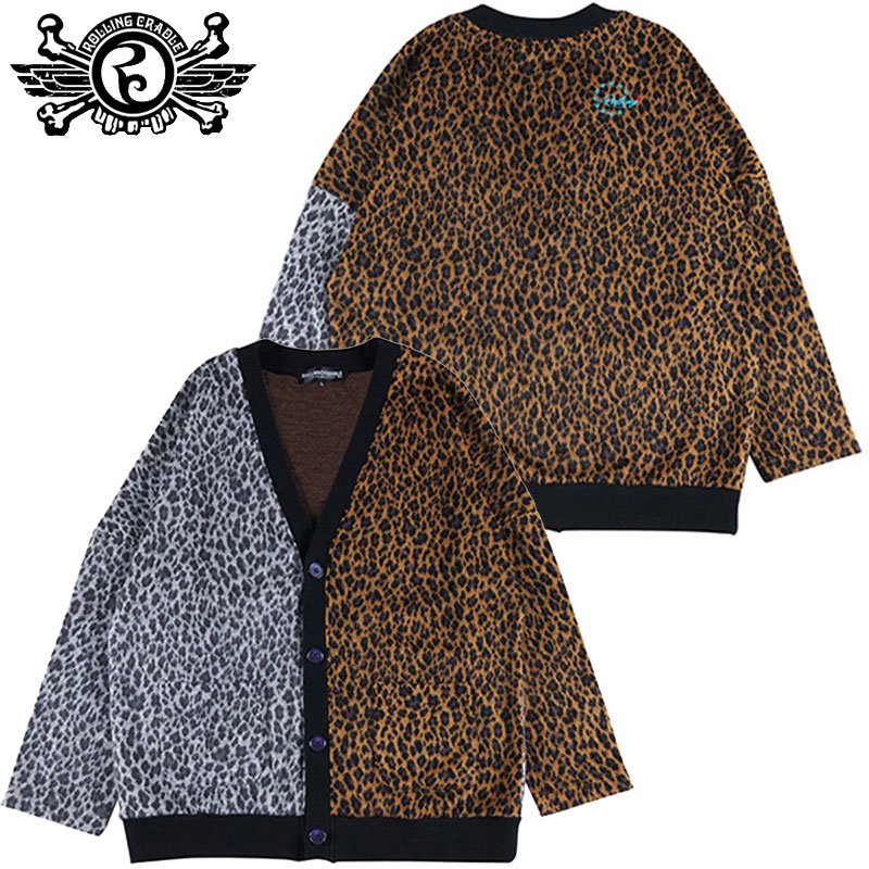 ローリングクレイドル ROLLING CRADLE LEOPARD CARDIGAN(BROWN