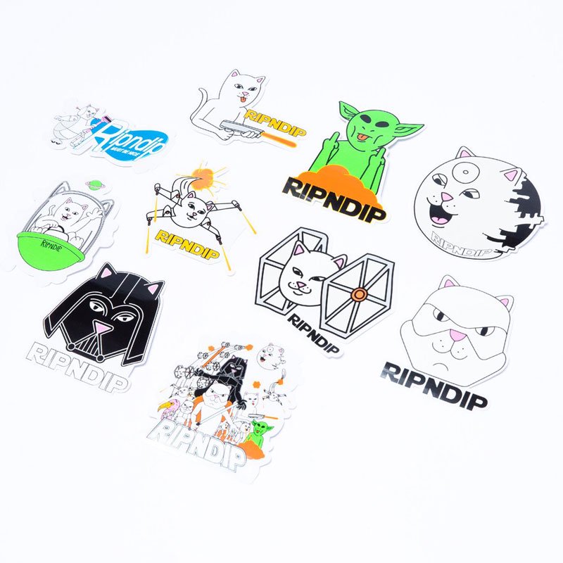 ギフ_包装】 リップンディップ 防水ステッカー 50枚 RIPNDIP スケボー