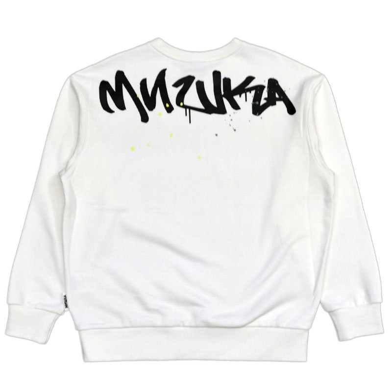 ミシカ MISHKA上海 PRINT CREWNECK(WHITE)ミシカスウェット MISHKA