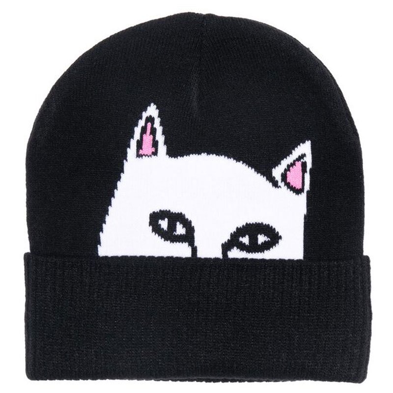 リップンディップ RIPNDIP PEEKING NERMAL BEANIE(BLACK)リップン