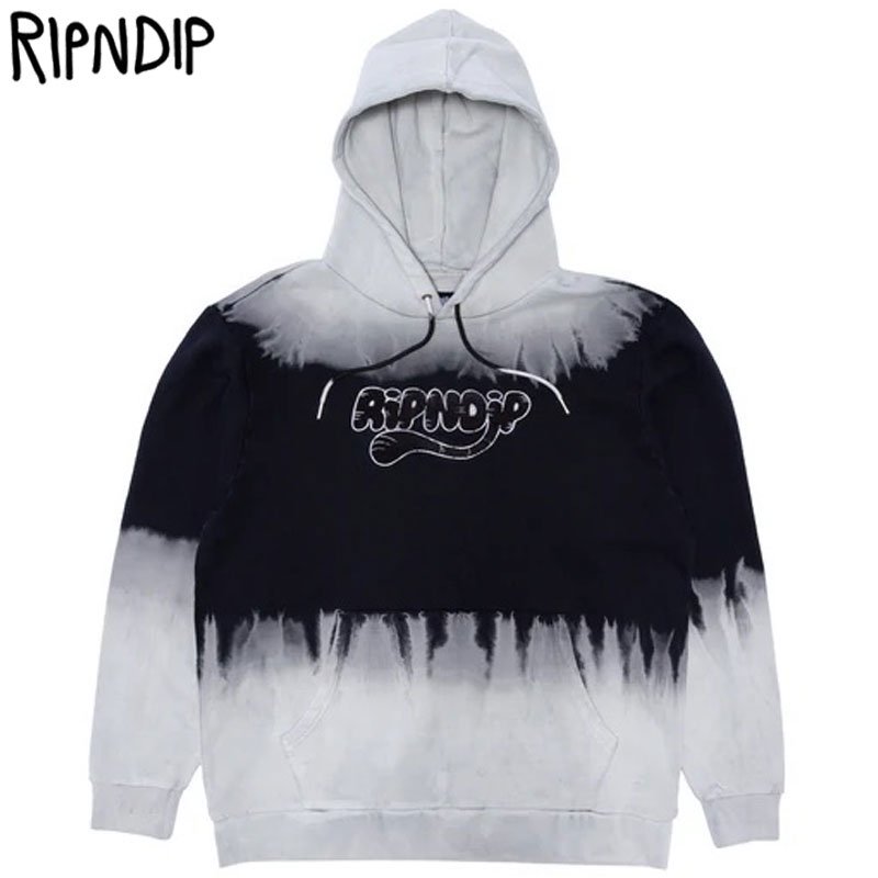 リップンディップ RIPNDIP RIPNTAIL HOODIE(TAN/BLACK STRIPE DYE