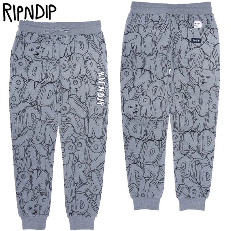 リップンディップ RIPNDIP BUBBLE BOBBLE SWEAT PANTS(CHARCOAL