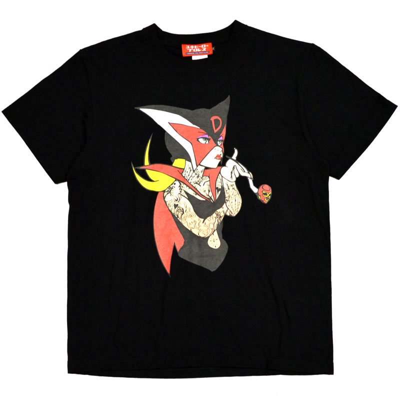 ユキヒーロープロレス どろんじょたつのこタトゥーＴシャツ(BLACK)ユキ