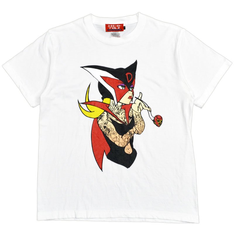 ユキヒーロープロレス どろんじょたつのこタトゥーＴシャツ(WHITE)ユキ