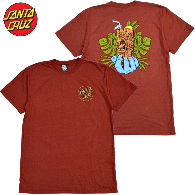 サンタクルーズ SANTA CRUZ TIKI HAND TEE(HEATHER TEJIA)サンタクルーズＴシャツ SANTA CRUZ Tシャツ  サンタクルーズティーシャツ - 大阪心斎橋アメ村WARP WEB SHOP!!!!!!!