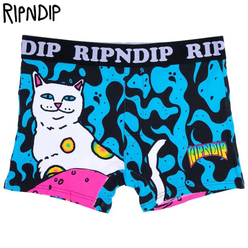 リップンディップ RIPNDIP PSYCHEDELIC NERMAL BOXERS(BLUE)RIPNDIP