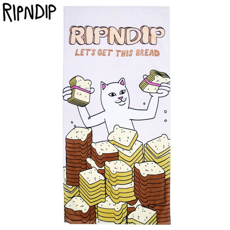 リップンディップ RIPNDIP LETS GET THIS BREAD BEACH TOWEL(NATURAL