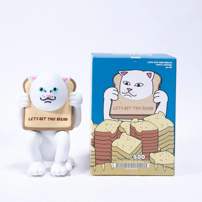 送料無料 リップンディップ RIPNDIP LETS GET THIS BREAD VINYL FIGURE(WHITE)RIPNDIPフィギュア  リップンディップフィギア おもちゃ トイ - 大阪心斎橋アメ村WARP WEB SHOP!!!!!!!