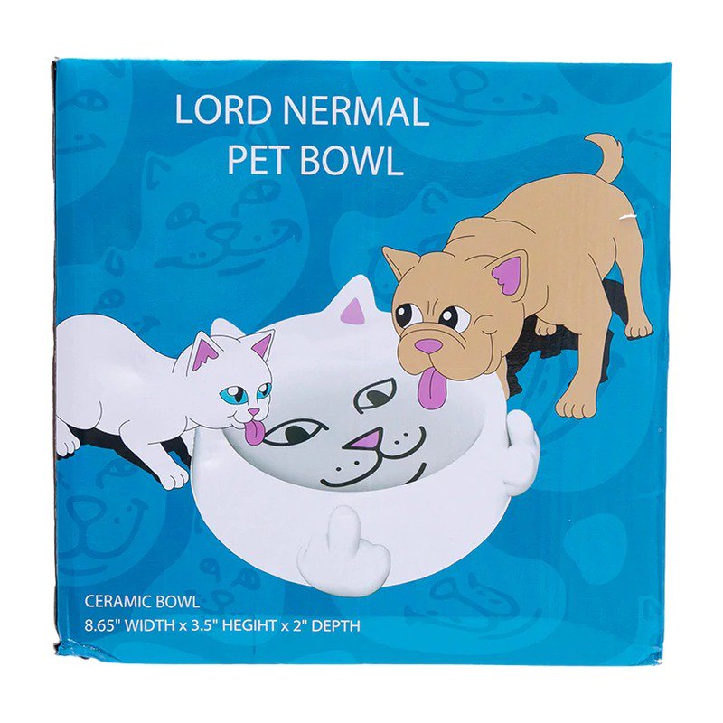 リップンディップ RIPNDIP LORD NERMAL PET BOWL(WHITE)リップンディップエサ皿 RIPNDIPペットボウル  リップンディップフードボウル インテリア - 大阪心斎橋アメ村WARP WEB SHOP!!!!!!!