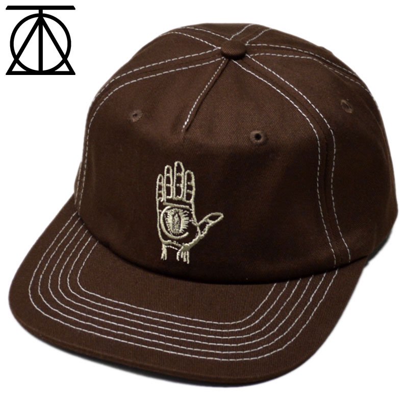 セオリーズ THEORIES HAND OF THEORIES CAP(CHOCOLATE/CONTRAST