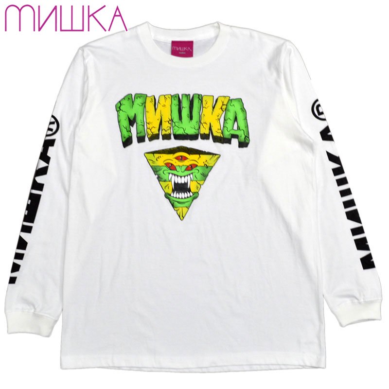 【US】ミシカ MISHKA KWP LONG SLEEVE TEE(WHITE)ロンＴ ロングスリーブ ロンティー キープウォッチ  KEEPWACTH DENIM MILES コラボ - 大阪心斎橋アメ村WARP WEB SHOP!!!!!!!