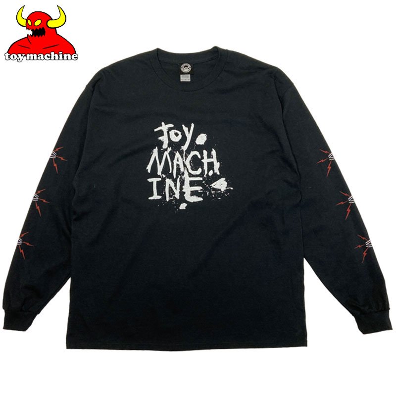 トイマシーン TOY MACHINE PAINT LOGO LONG TEE(BLACK)トイマシーン