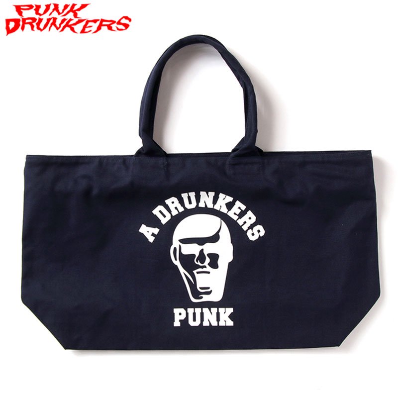 パンクドランカーズ PUNK DRUNKERS A DRUNKERS PUNKトートBAG(NAVY