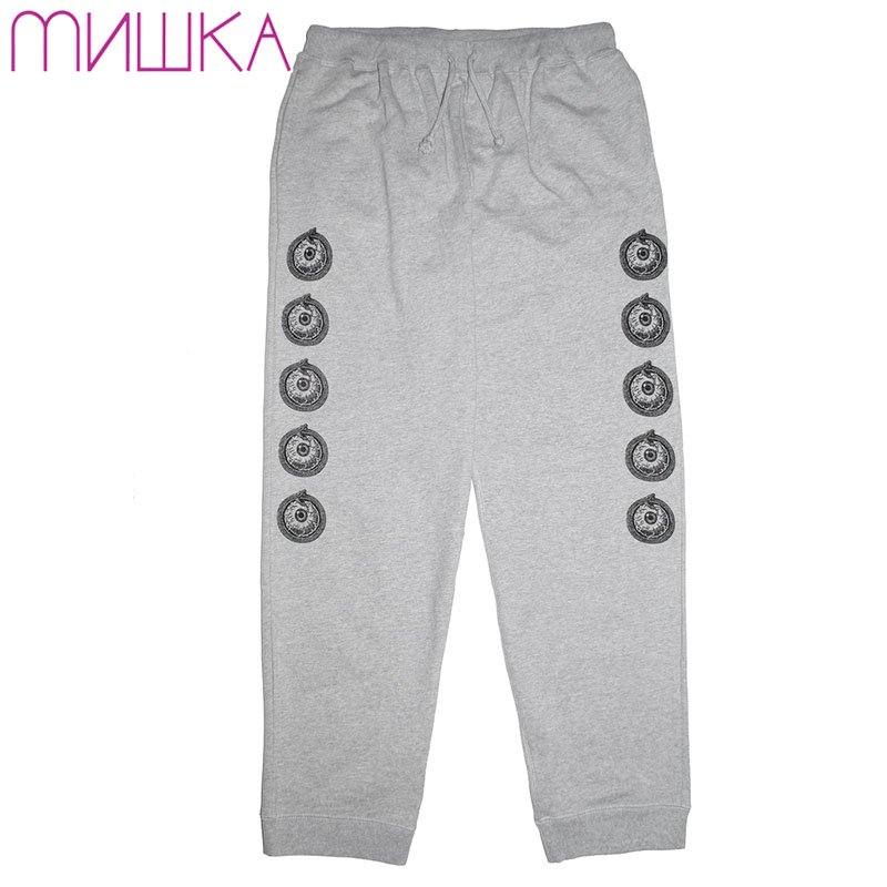 【US】 ミシカ MISHKA INFINITE PAIN SWEAT PANT(GREY)ミシカスウェットパンツ MISHKAスウェットパンツ  ミシカボトムス キープウォッチ 目玉 - 大阪心斎橋アメ村WARP WEB SHOP!!!!!!!