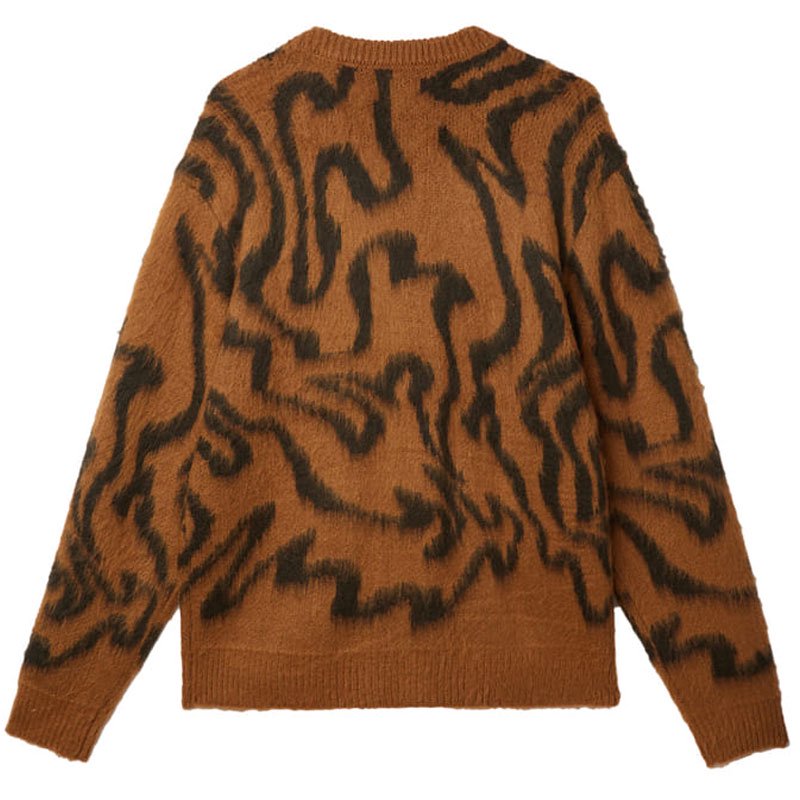 送料無料 オベイ OBEY PALLY CARDIGAN(CATECHU WOOD MULTI)オベイカーディガン OBEYカーディガン オベイニット  OBEYニット - 大阪心斎橋アメ村WARP WEB SHOP!!!!!!!