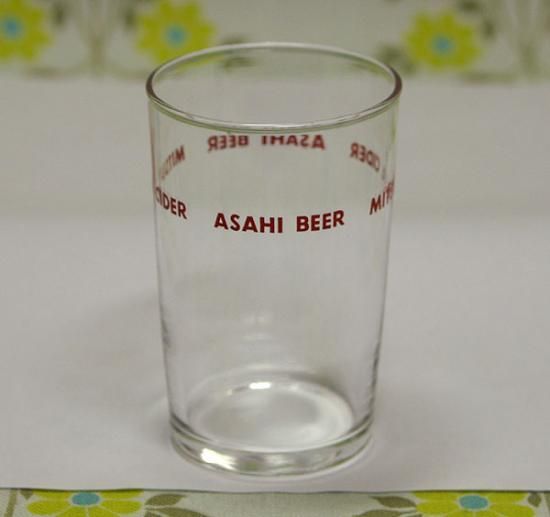 アサヒ ビール 、三ツ矢サイダー ミラー 鏡（レトロ） なじみ