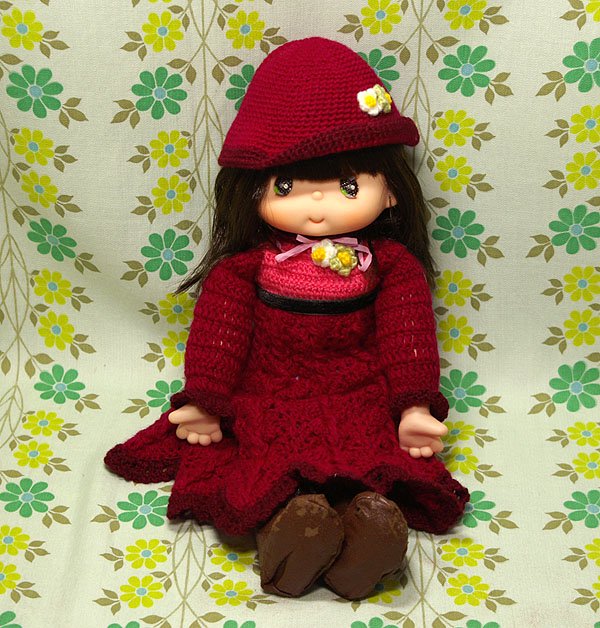 昭和レトロ JOY DOLL ピッコロ 手編みドレスの抱き人形 - USA＆レトロ 