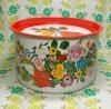 レトロポップ 花柄 大缶