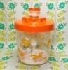 レトロプラスチック 花柄 漬物器