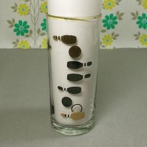 レトロモダン ボーリング柄 コリンズグラス