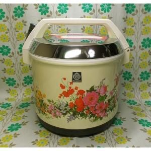レトロポップ タイガー 電子ジャー 花柄 ポピー