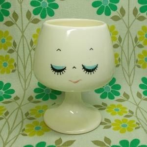 昭和レトロポップ なかよし表情カップ ブランデーカップ おやすみ