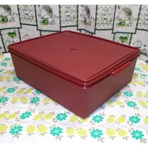 オールドタッパーウェア スーパーケース 20L エンジ