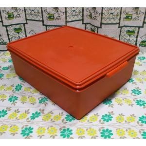 オールドタッパーウェア スーパーケース 20L オレンジ