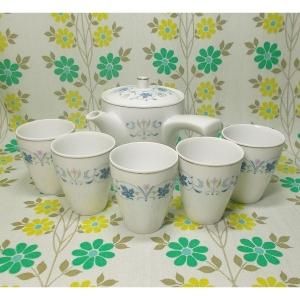 レトロポップ Noritake 花柄 茶器セット