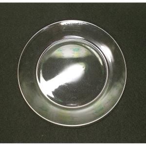 フランスビンテージ OLD arcoroc クリアプレート φ17.5cm