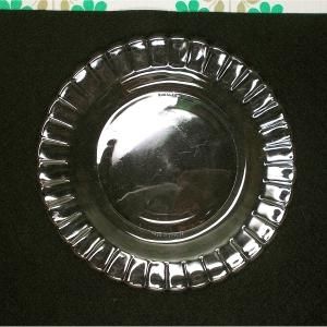 フランスビンテージ OLD DURALEX フリルプレート クリア φ20cm