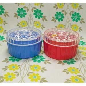 レトロプラスチック ダイヤポット 平型(豆)