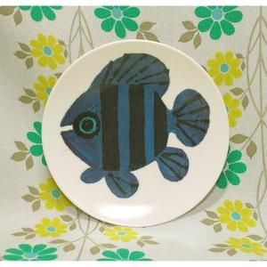 レトロプラスチック 熱帯魚 メラミン皿 小皿