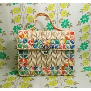 レトロポップ アンダリア手芸 ハンドバッグ