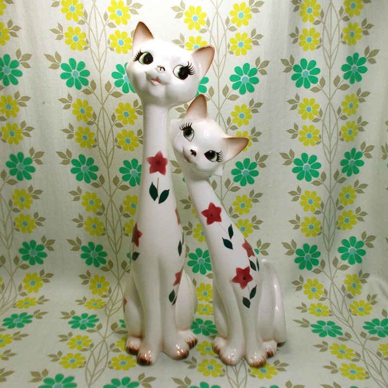 陶器 アンティーク ネコ 猫人形 COLLECTOR´DOLL-