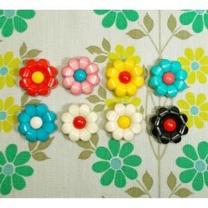 レトロポップ デイジー花型 マグネット