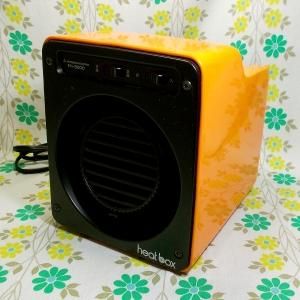 レトロポップ 三菱製 電子ファンヒーター heat box オレンジ